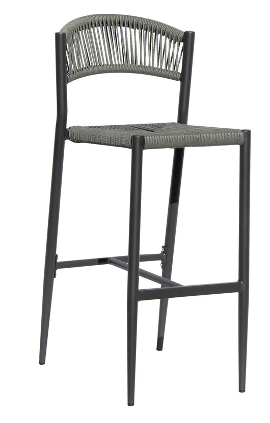 Sgabello Milano Contract In Alluminio  E Corda Color / Pz  1 Colore: Grigio