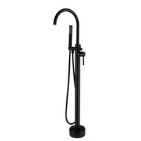 Colonna vasca a pavimento Materiale: Acciaio, Colore: Nero
