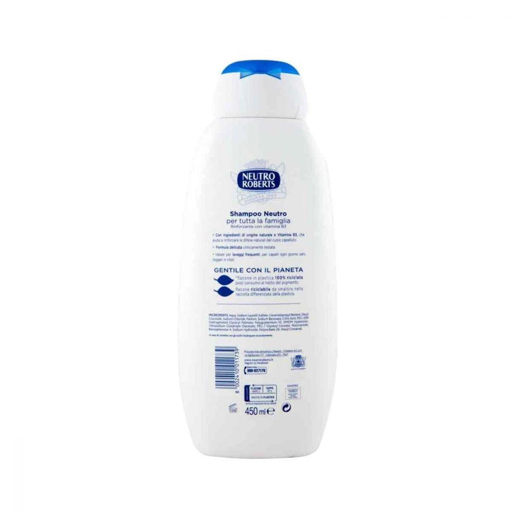 NEUTRO ROBERTS SHAMPOO PER TUTTI I TIPI DI CAPELLI DA 450ML NEUTRO
