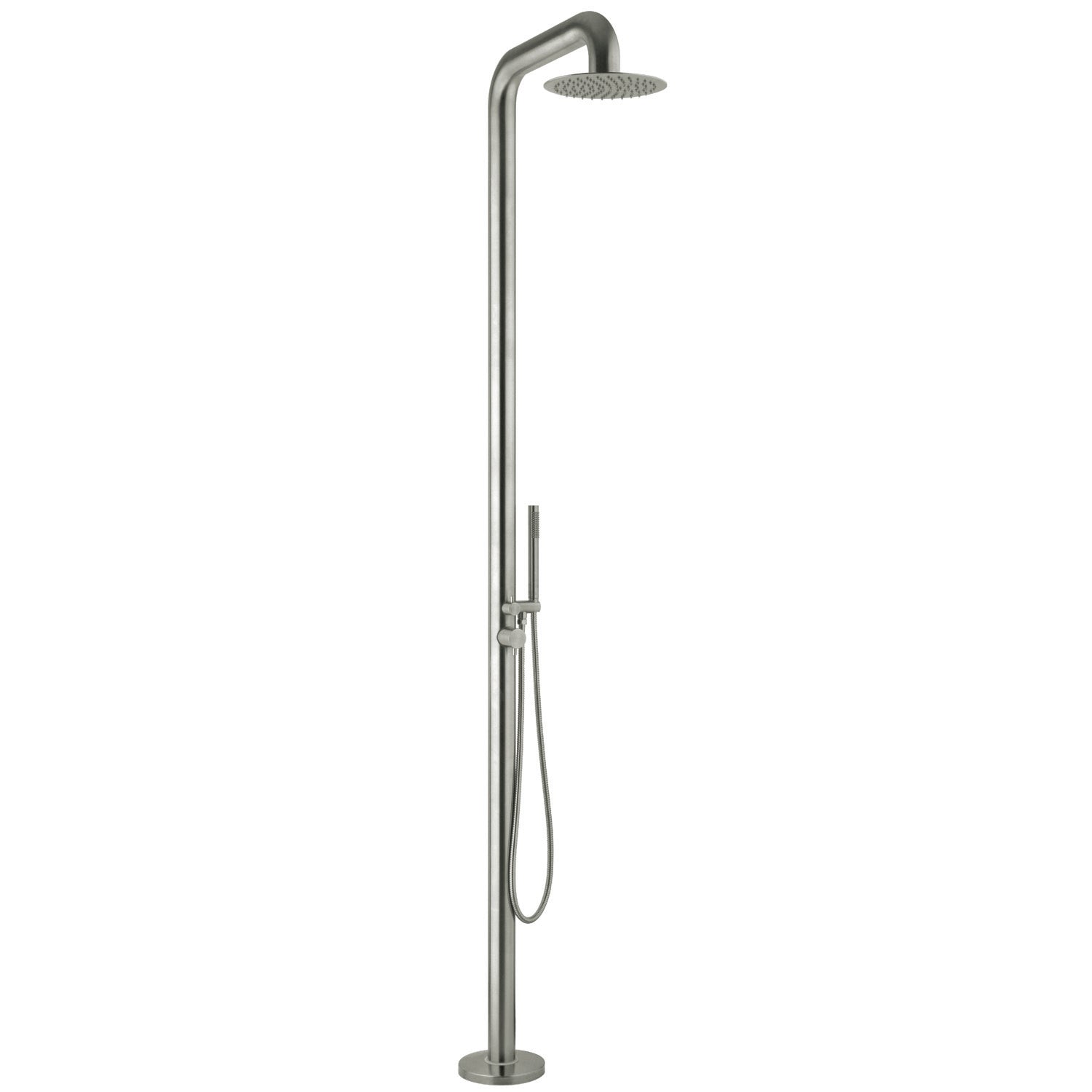 Colonna doccia inox 316 con soffione Ø 250 mm, da esterno