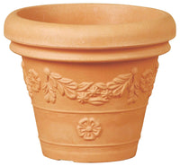 Vaso Festonato Taglia: 34 -6, Colore: Terracotta Anticato, Materiale: Polietilene