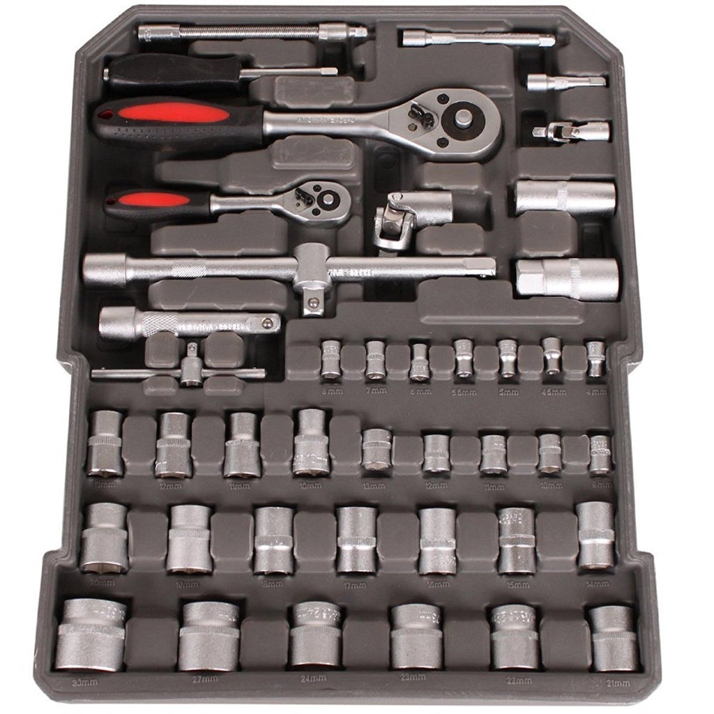 SET CASSETTA ATTREZZI TROLLEY VALIGIA KIT UTENSILI COMPRESI 186 PEZZI