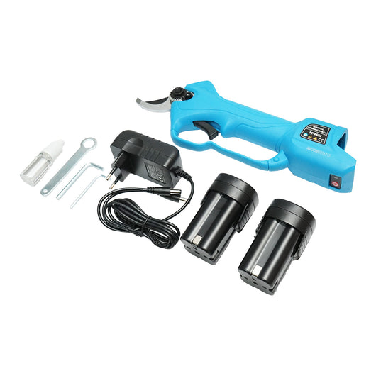 Forbici da giardino elettriche 850W con 2 batterie agli ioni di litio da 16,8V, diametro 0-28mm