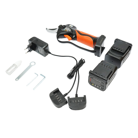 Forbici da giardino elettriche da 900 W con 2 batterie agli ioni di litio da 16,8 V, diametro 0-32 mm