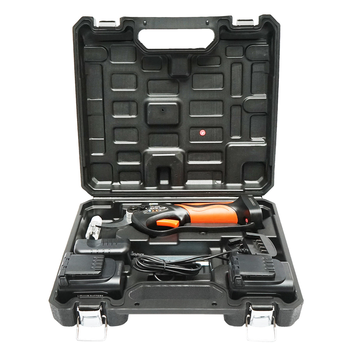 Forbici da giardino elettriche da 900 W con 2 batterie agli ioni di litio da 16,8 V, diametro 0-32 mm