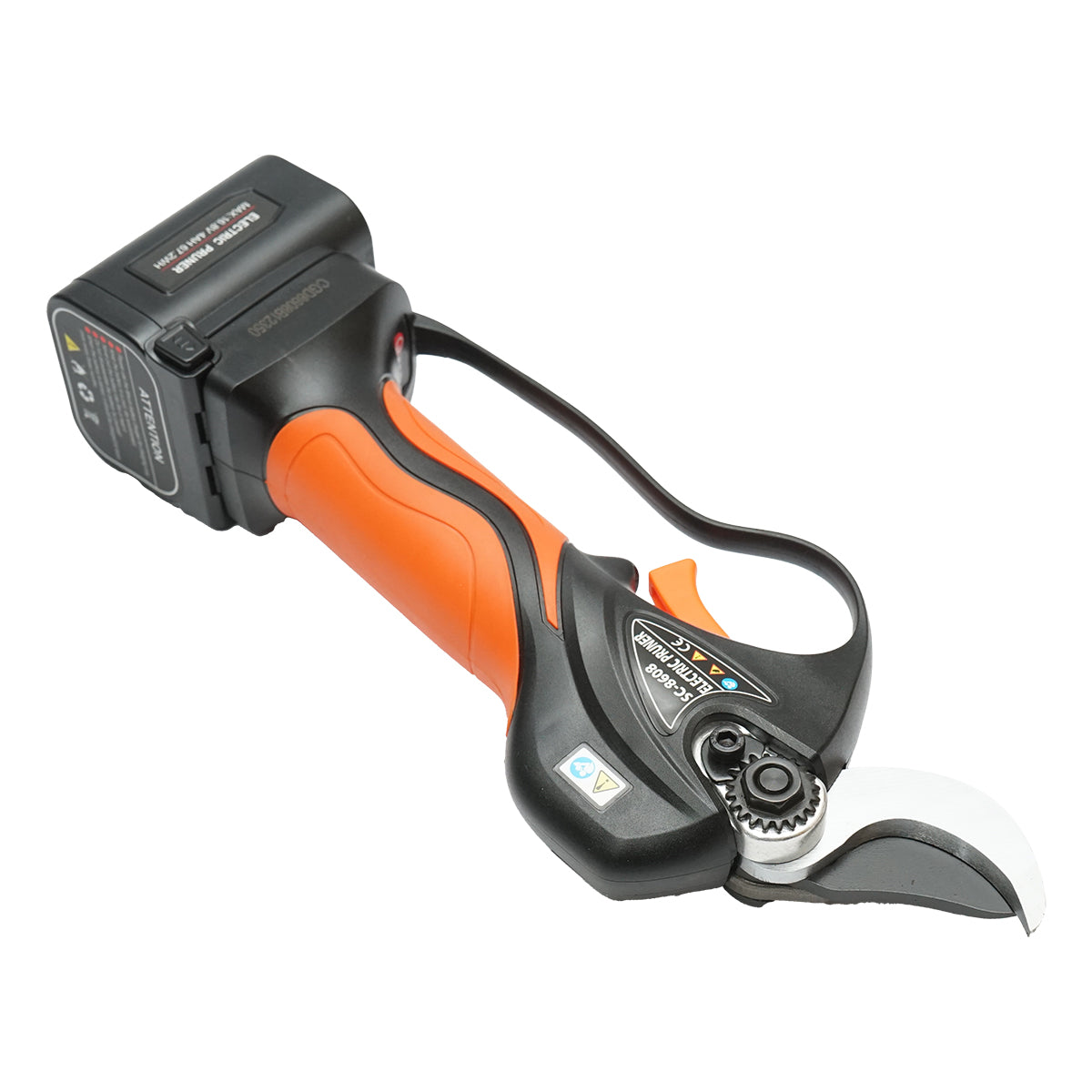 Forbici da giardino elettriche da 900 W con 2 batterie agli ioni di litio da 16,8 V, diametro 0-32 mm