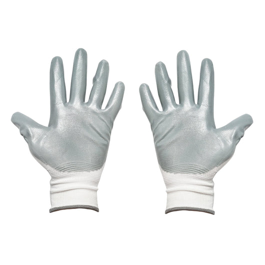 Guanti da lavoro in cotone bianco-grigio taglia 9 Breckner Germany