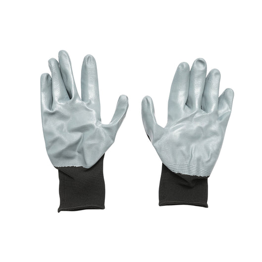 Guanti da lavoro in nitrile gommato sintetico nero-grigio taglia 10 Breckner Germany