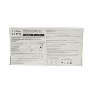 Guanti in nitrile blu senza polvere con texture antiscivolo sulle dita, taglia L 100 pezzi/scatola