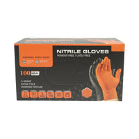 Guanti in nitrile neri senza polvere con texture a diamante, taglia S, 100 pezzi/scatola