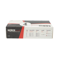 Guanti in nitrile neri senza polvere con texture antiscivolo sulle dita, taglia M 100 pezzi/scatola