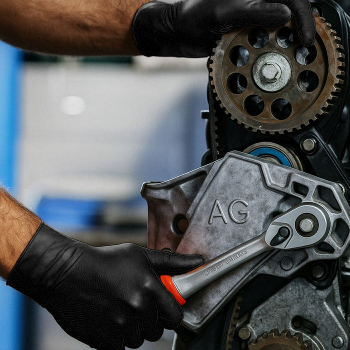 Guanti in nitrile neri senza polvere con texture antiscivolo sulle dita, taglia S 100 pezzi/scatola