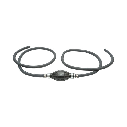 Pompa di adescamento manuale diritta con tubo nero e valvola unidirezionale – Ø 10 mm