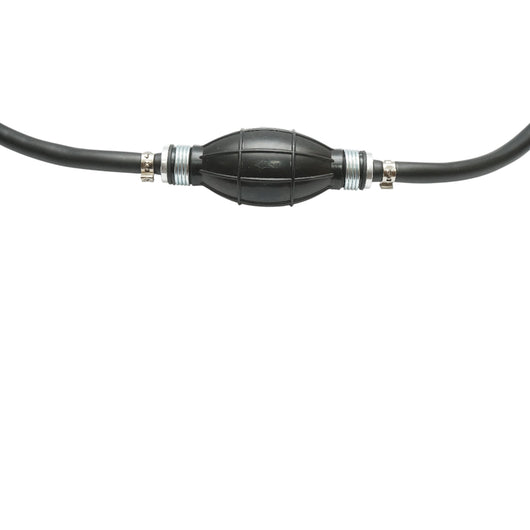 Pompa di adescamento manuale diritta con tubo nero e valvola unidirezionale – Ø 8 mm