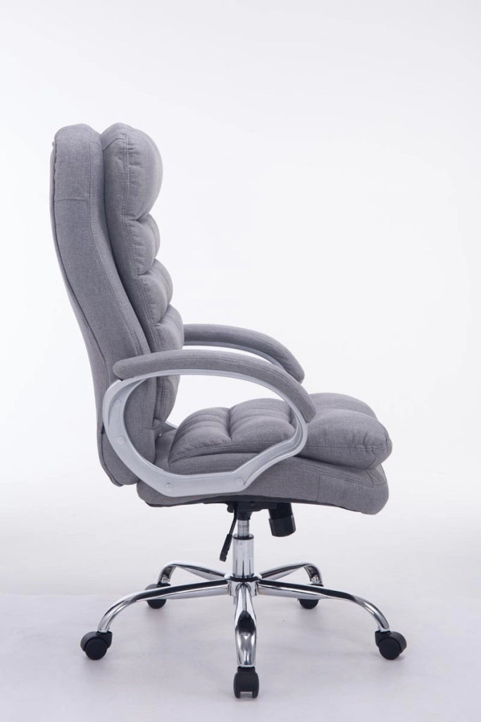 Sedia da ufficio XXL Vancouver tessuto grigio