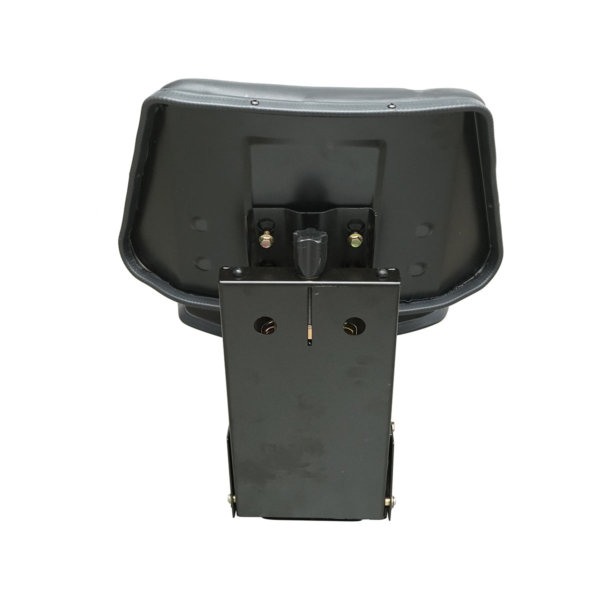 Sedile universale nero con tripla regolazione e ammortizzatore per trattore U-445