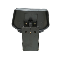 Sedile universale nero con tripla regolazione e ammortizzatore per trattore U-445