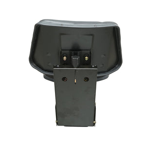 Sedile universale nero con tripla regolazione e ammortizzatore per trattore U-445