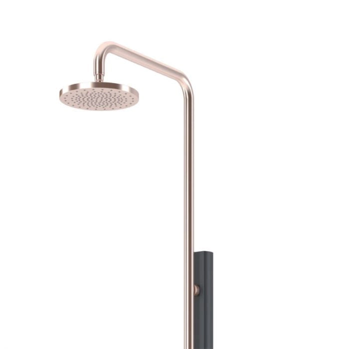 Doccia da giardino CHROME in acciaio inox 304 Astralpool, con lavapiedi - Doccia Da Giardino Chrome In Acciaio Inox 304 Astralpool, Con Lavapiedi Rosso