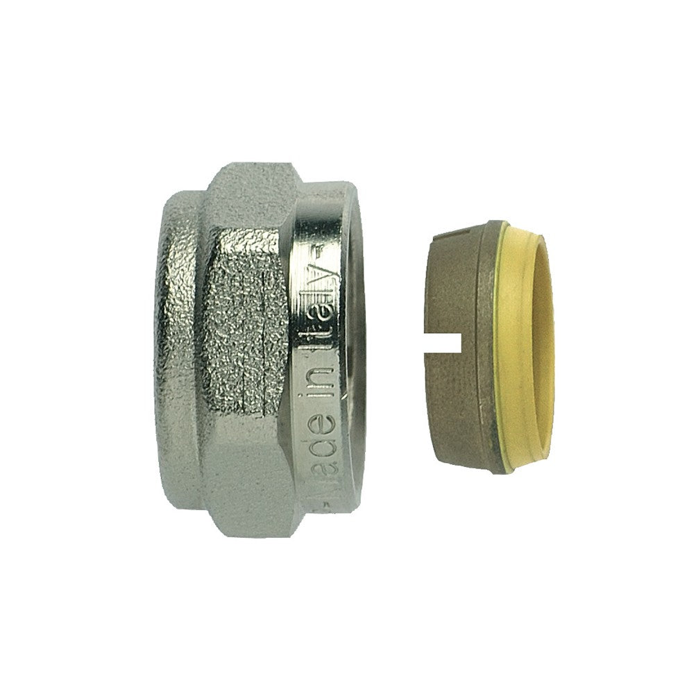 Raccordo a compressione per tubi in rame destinati ad impianti gas