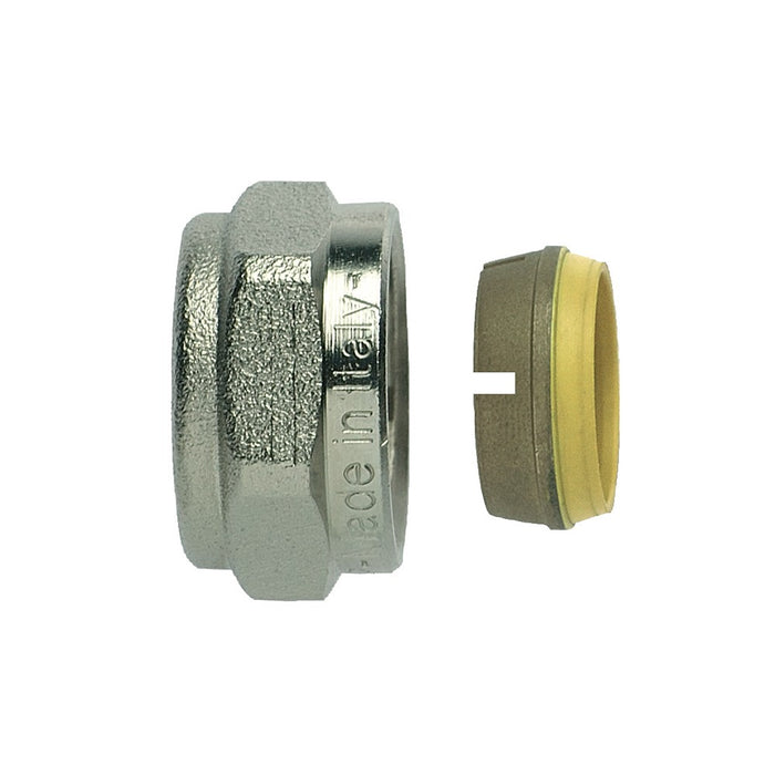 Raccordo a compressione per tubi in rame destinati ad impianti gas