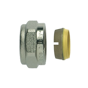 Raccordo a compressione per tubi in rame destinati ad impianti gas