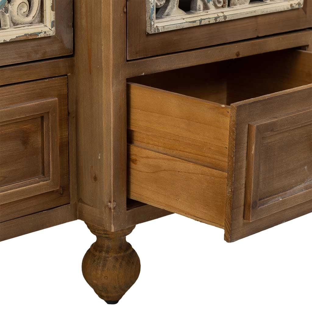Credenza in legno marrone 160x42x102h