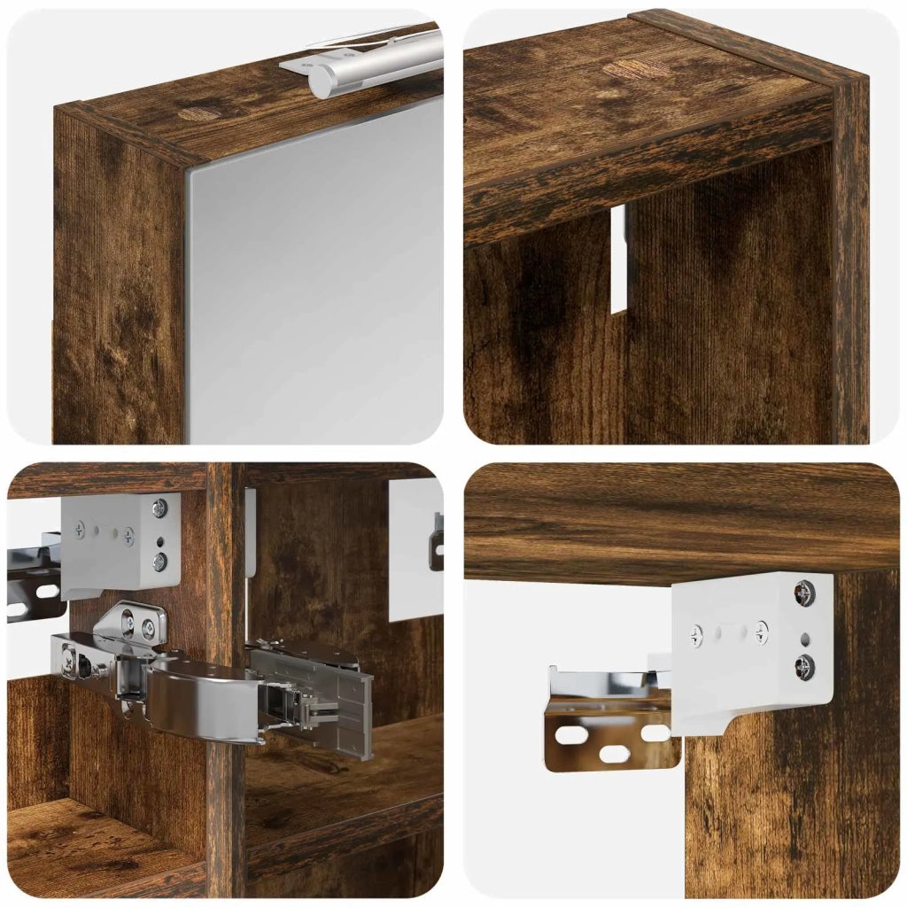 Set di Armadi da Bagno con lo scaffale 3 pcs 100 x 10,5 x 50 cm 3403692