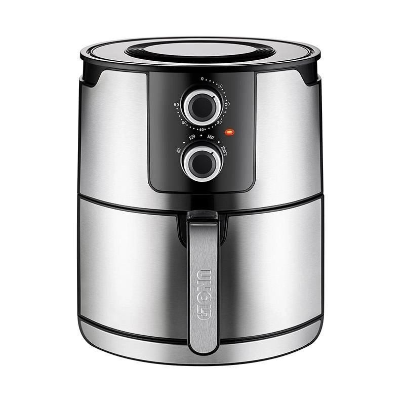 Unold 58655 friggitrice Doppia 5 L 1400 W Friggitrice ad aria calda Nero, Acciaio inox