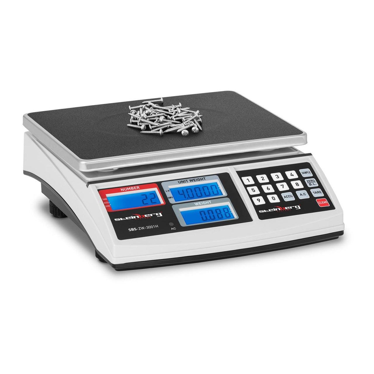 Bilancia contapezzi bianca 30 kg / 1 g 14_0000599