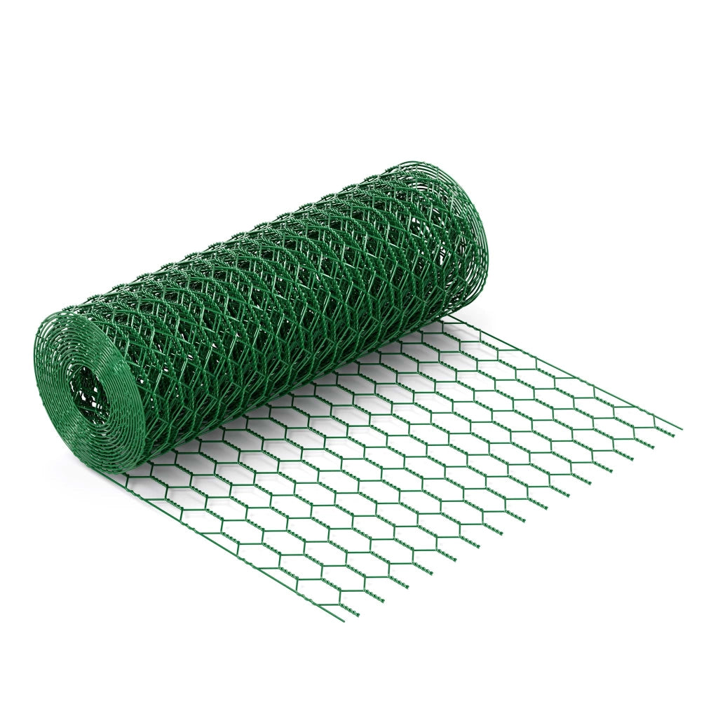 Rete metallica verde per voliere maglie da 25x25mm rotolo 90cmx25m Rete per recinti