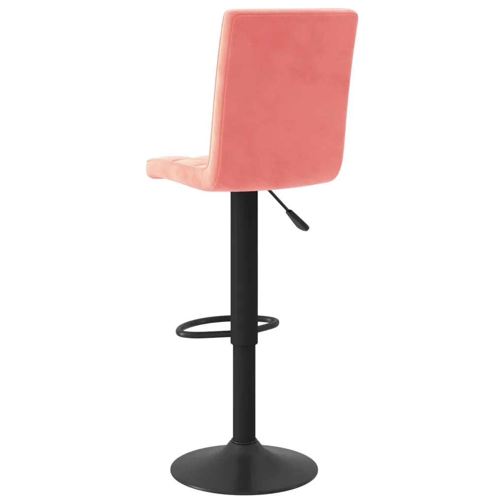 Sgabello da bar in Velluto rosa 335757