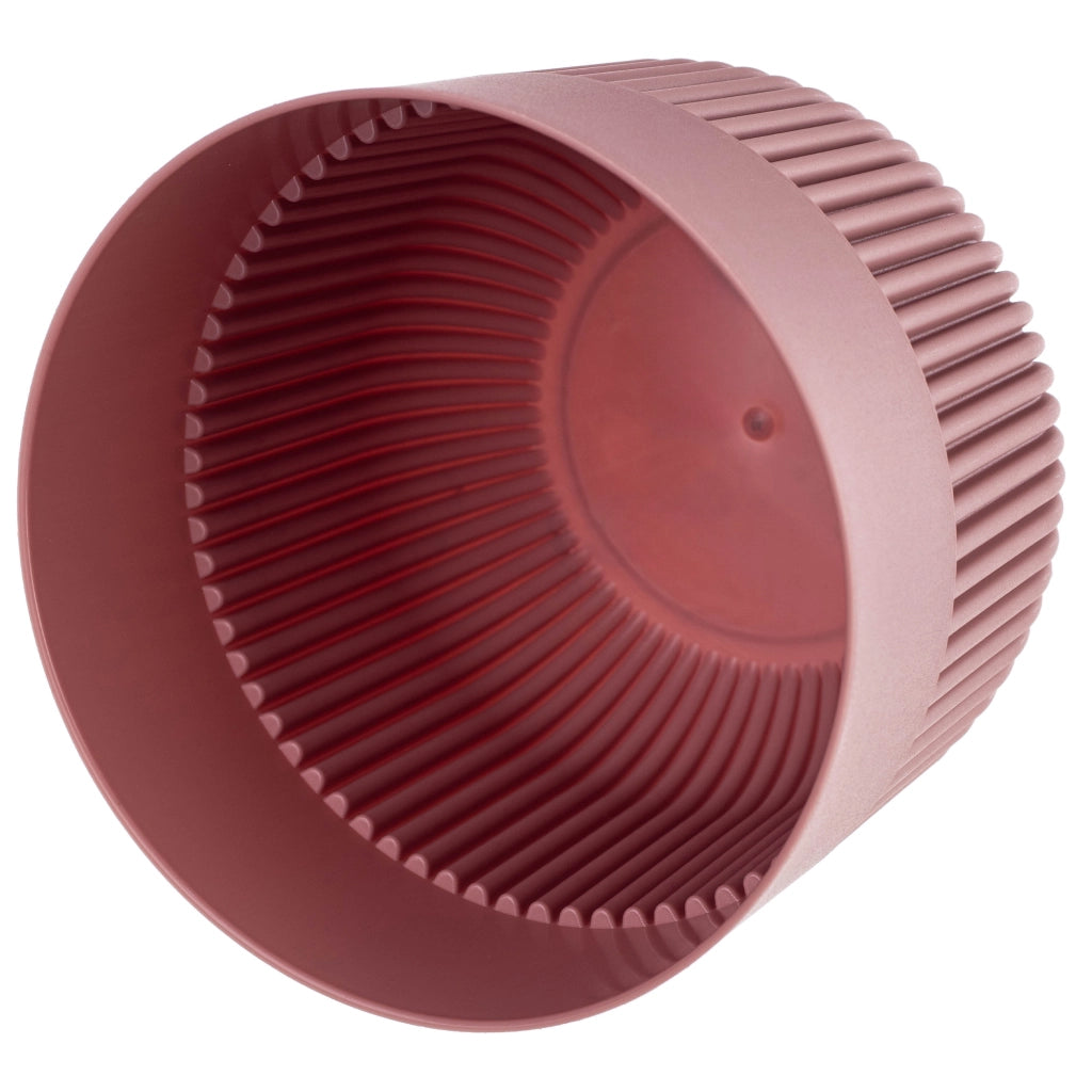Vaso da fiori KADAX, Coprivaso, 13 cm, Plastica, Rotondo, A coste, Rosa