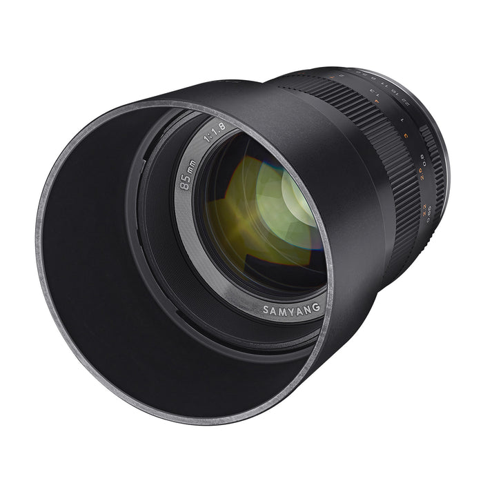 MF 85mm F1.8 ED UMC CS MFT - obiettivo manuale con lunghezza focale fissa di 85 mm per fotocamere con attacco MFT, angolo di campo di 14,7°, filettatura del filtro da 62 mm