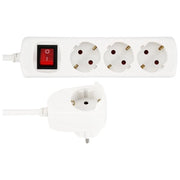 REV 0012395114 prolunghe e multiple 5 m 4 presa(e) AC Interno Bianco