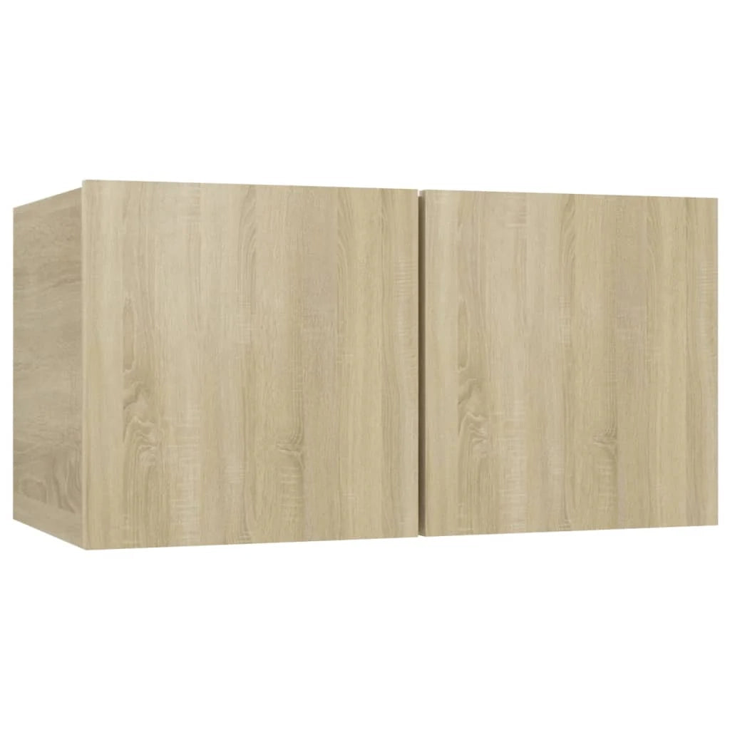 Set di mobili credenza TV soggiorno camera da letto 10 pezzi in rovere Sonoma legno ingegnerizzato marrone 02_0024359