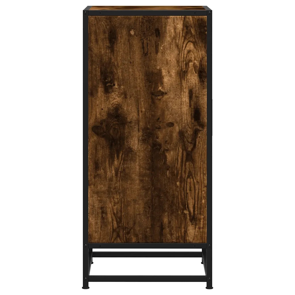 vidaXL Credenza Rovere Fumo 35,5x35x76 cm in Truciolato