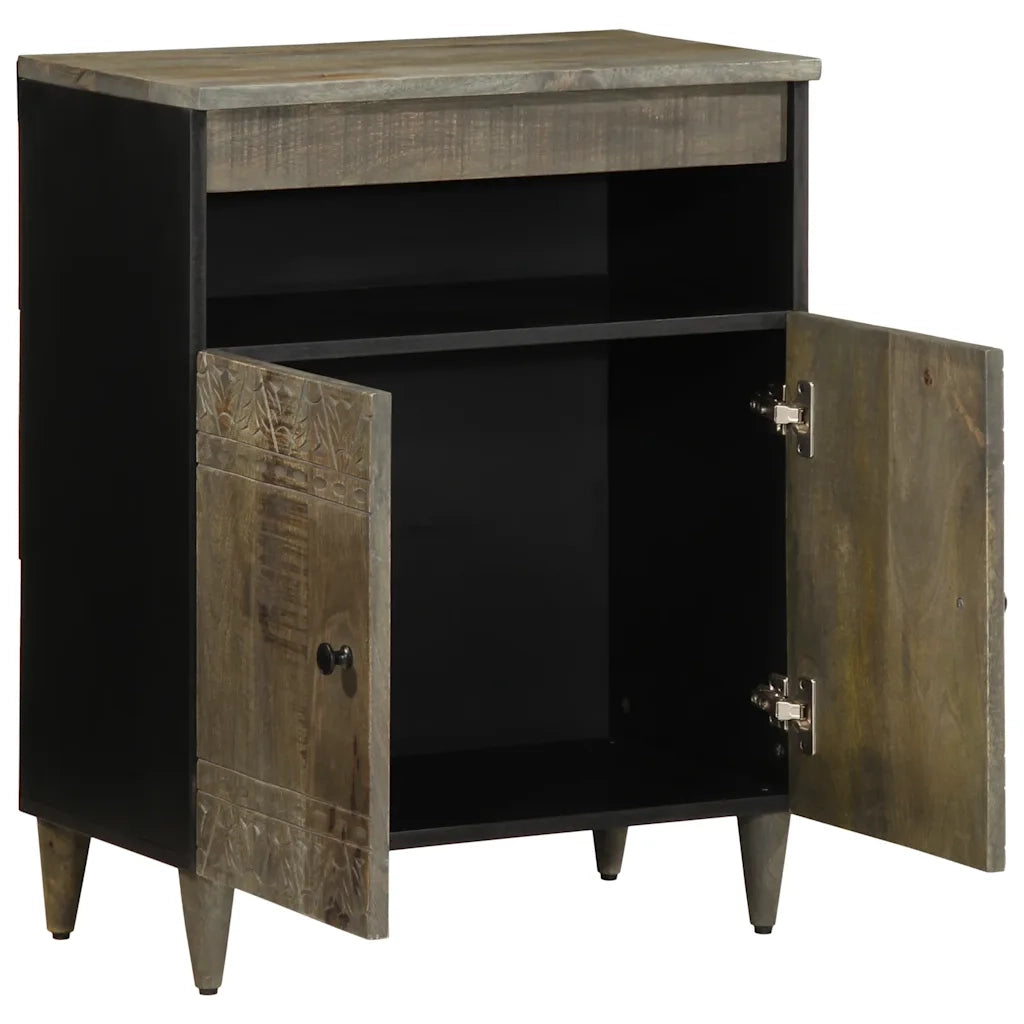 Credenza | Madia | Buffet da pranzo | Armadio da pranzo 60x33x75 cm in Legno Massello di Mango