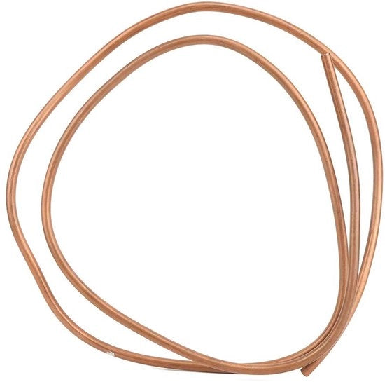 Tubolare di rame morbido - 2 metri - Resistente a elevate temperature e corrosione - Bronzo - Adatto per climatizzatori e frigoriferi - Flessibile