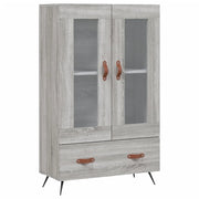 Buffet credenza cassettiera armadio mobile contenitore organizer cucina soggiorno salotto rovere Sonoma alto 69,5 x 31 x 115 cm legno ingegnerizzato grigio 02_0035401