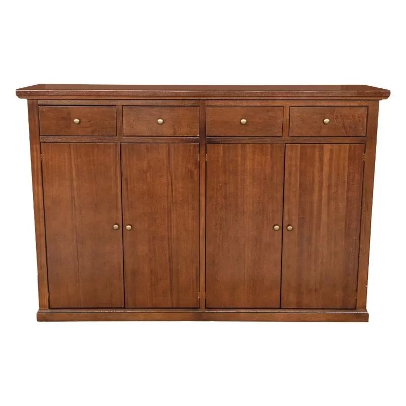 Madia credenza legno 4 porte 4 cassetti arte povera bassano 160x40x110 - Mobili 2G