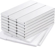 Magnetodi neodimio - magneti rettangolari extra forti - 18 pezzi - 40 x 10 x 3 mm - con retroadesivo