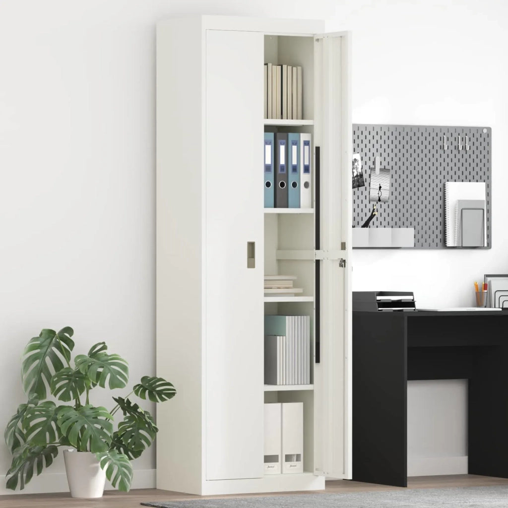 Armadio Bianco 60 x 40 x 200 cm Acciaio