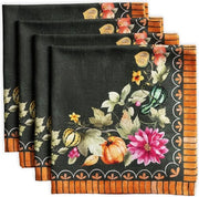 Set di 4 serviette in cotone 100% donkergroen, morbide e confortevoli, ideale per pranzi di famiglia, matrimoni, cocktail party, cucina, casa, Natale e ringraziamento (45 cm x 45 cm)