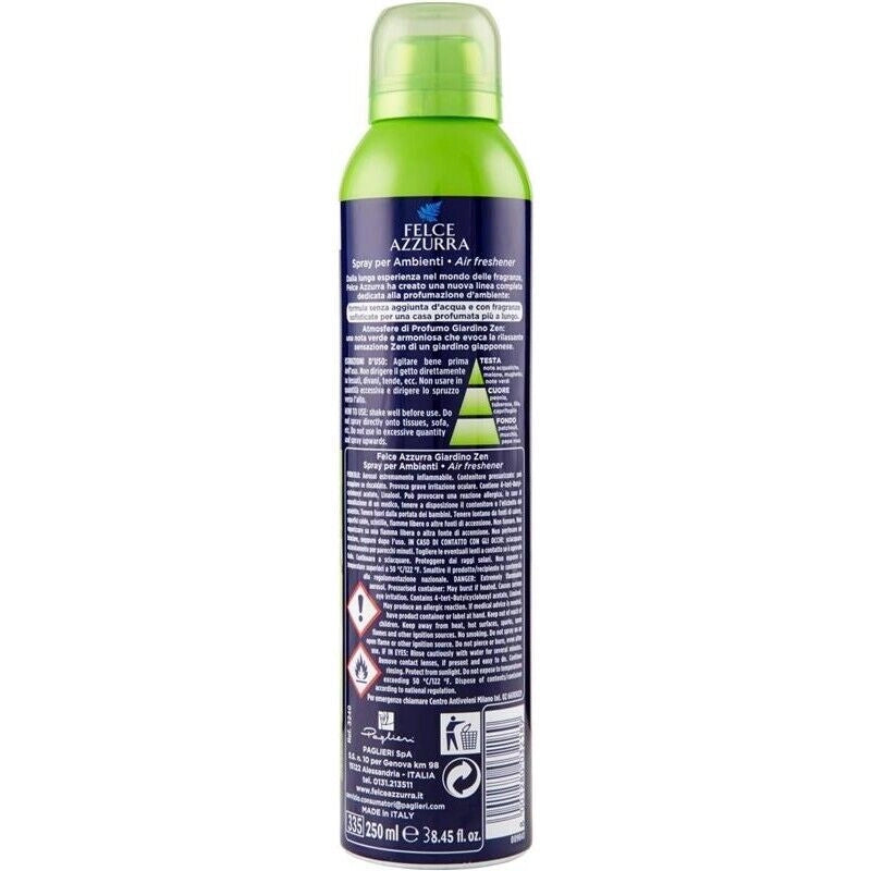 FELCE AZZURRA ARIA DI CASA SPRAY AMBIENTE GIARDINO ZEN 250 ML