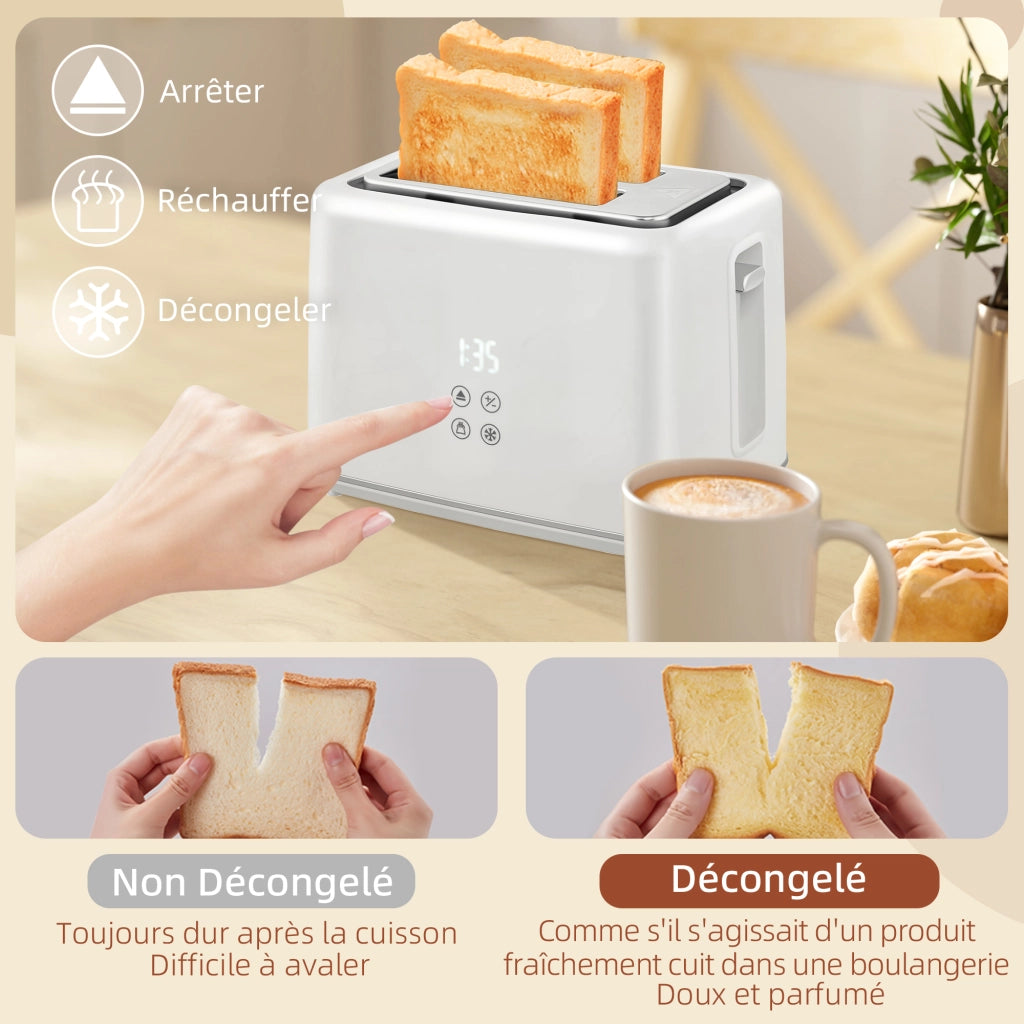 Bollitore e Tostapane ¨C zephmum ¨C Inox 1.5L 2200W Tostapane 2 Fette Crema