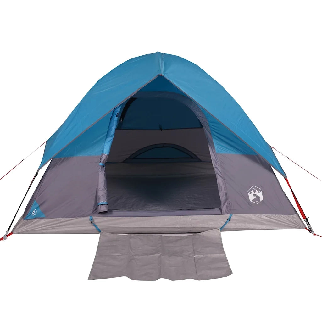 Tenda da Campeggio a Cupola per 2 Persone Blu Impermeabile 94692