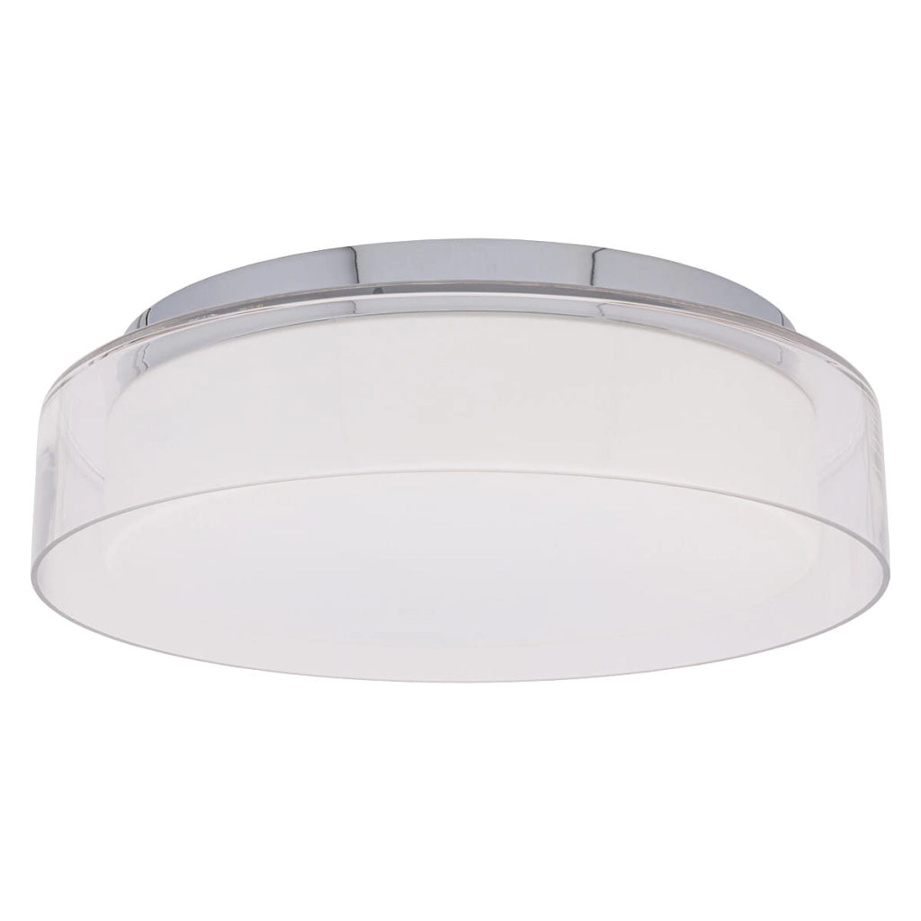 Plafoniera LED Nowodvorski PAN cromata vetro Ø35 IP44