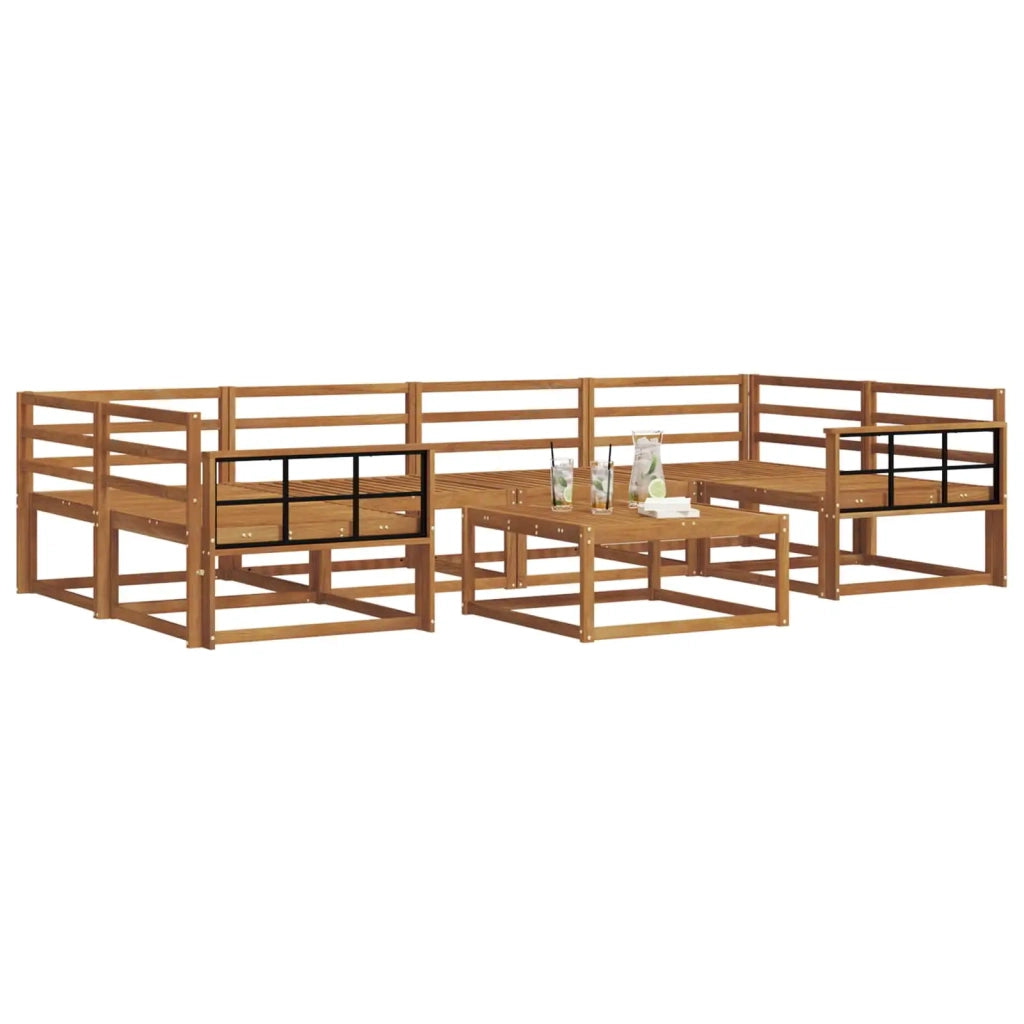 Set di divani da esterno 7 pcs Naturale 3367272