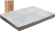 Honden letto - Detersivo per animali - Cuscino ortopedico rimovibile lavabile - Fondino antiscivolo - Norma CE - Portatile - 95x70x8cm - Grigio